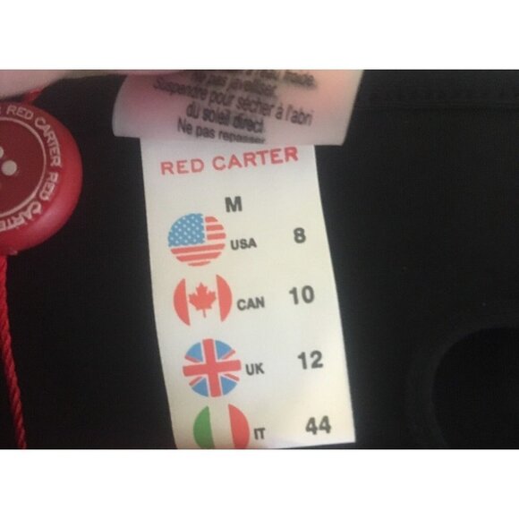 Red Carter String Bikini Bottom Black White Geometric Print Size M NWT - Picture 9 of 9